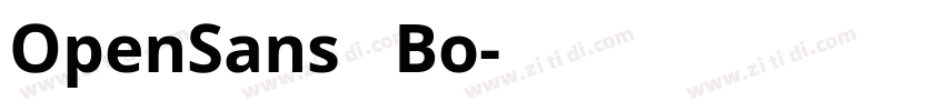 OpenSans   Bo字体转换
